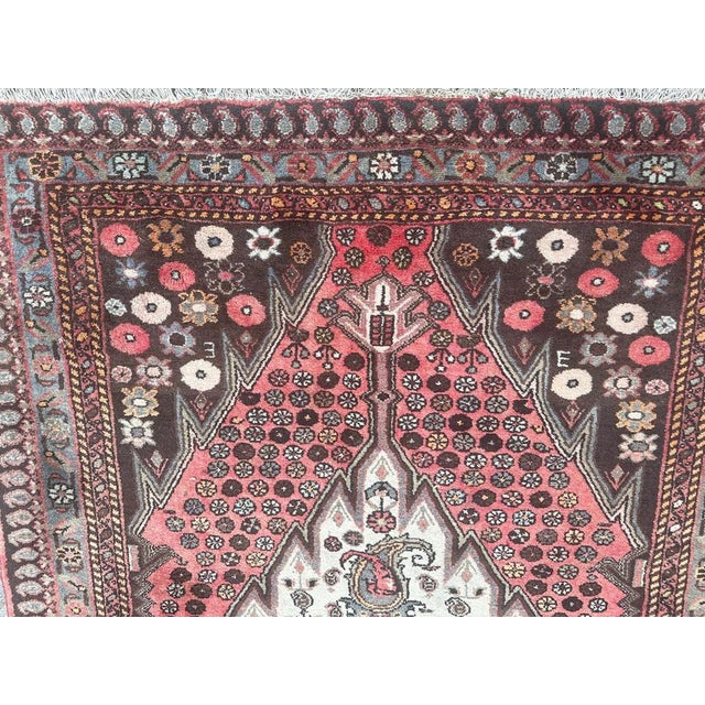 Rustic Vintage Hamadan Rug, 1950s For Sale - Image 3 of 18