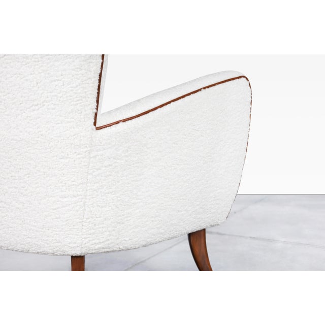 Mid-Century Modern Sculptural Walnut Lounge Chairs by Ernst Schwadron, 1940s For Sale - Image 12 of 12