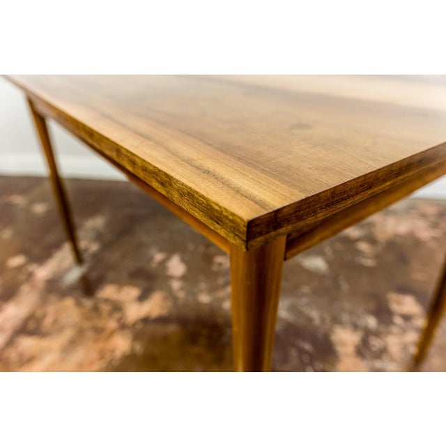 Mid-Century Extendable Dining Table in Walnut from BFM, Poland, 1960s For Sale - Image 10 of 14