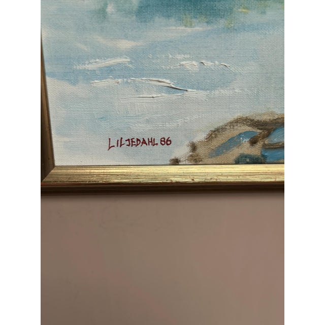 Liljedahl, River, 1986, Oil on Canvas For Sale - Image 12 of 18