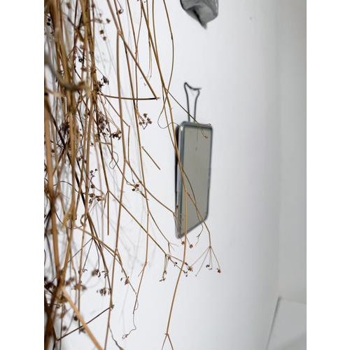 Mid-Century Modern Italian Aluminum Barber Shop Mirror, 1950s For Sale - Image 3 of 18