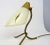 Cream Mid-Century Adjustable Crow Base Table Lamp in Brass, Italy, 1950s For Sale - Image 8 of 10