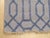 6x9 Classic Lush Blue Hand Knotted Wool & Viscose Interlocking Trellis Geometric Carpet Rug For Sale In New York - Image 6 of 6