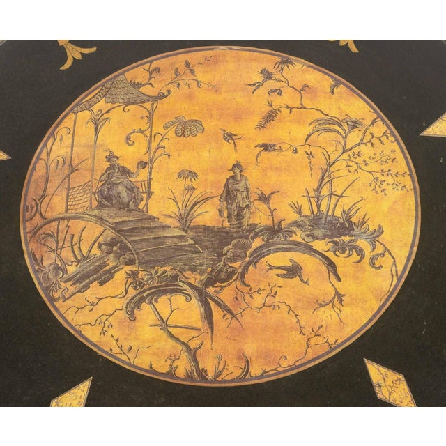 Late 20th Century Sarreid Ltd. Chinoiserie Brass Gueridon For Sale - Image 5 of 7