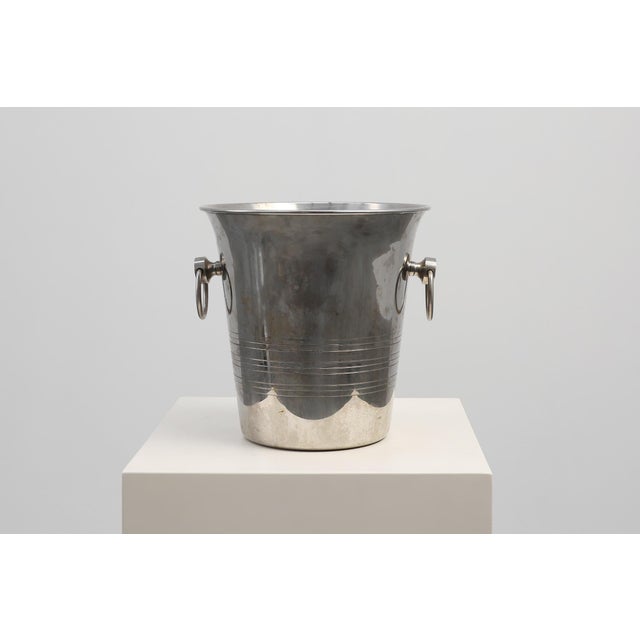 Art Deco Silver Plated Wine Cooler, France, 1930s For Sale - Image 9 of 9