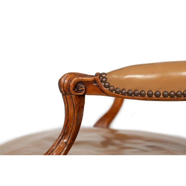 French Louis XV Period Carved Arm Chair Fauteuil, Circa Late 18th Century For Sale - Image 13 of 18