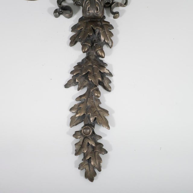 Large Napoleon III style bronze wall sconce For Sale - Image 4 of 13