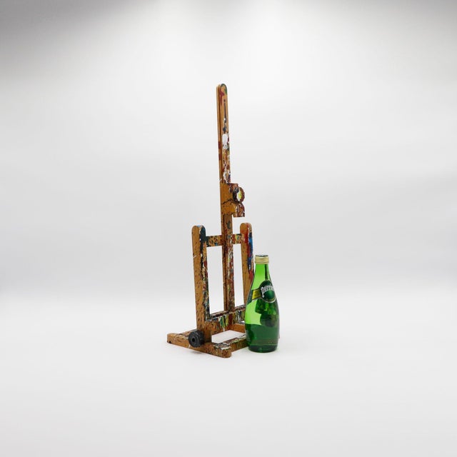 Vintage Mexican Painted Wood Artist Easel For Sale - Image 12 of 17