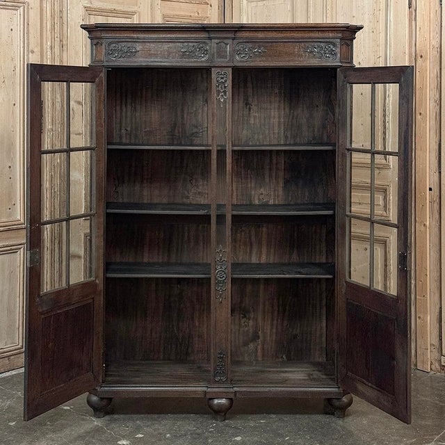 19th Century Liegeoise Louis XIV Bookcase ~ Bibliotheque For Sale - Image 12 of 14