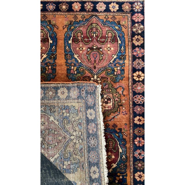 Brown Antique Sarouk Rug 2'1'' x 2'7'' For Sale - Image 8 of 10