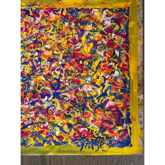 Mid-Century Modern Hendrik Grise Large Double-Sided Abstract Expressionist Original Signed For Sale - Image 3 of 6