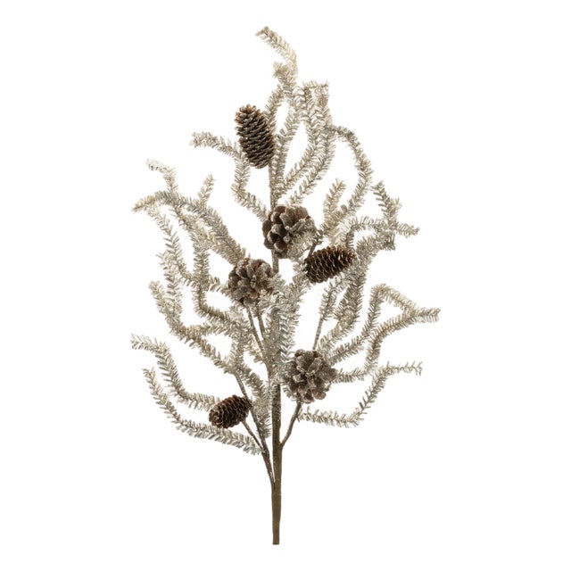 Tinsel Pine Spray (Set of 6) For Sale