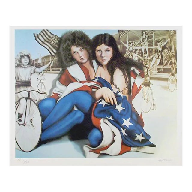 Ladies in Flag, Robert Anderson For Sale