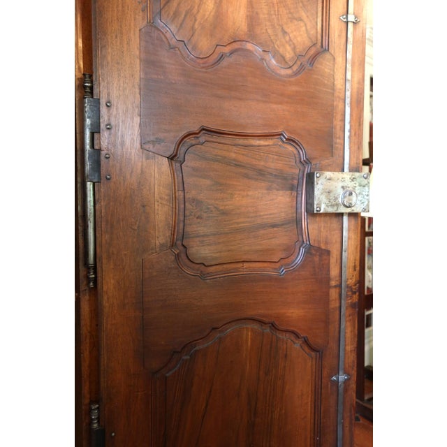 18th Century Lyonnaise Walnut Wardrobe For Sale - Image 9 of 13