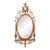 Antique Adams Style Gilt & Painted Carved Mirror For Sale