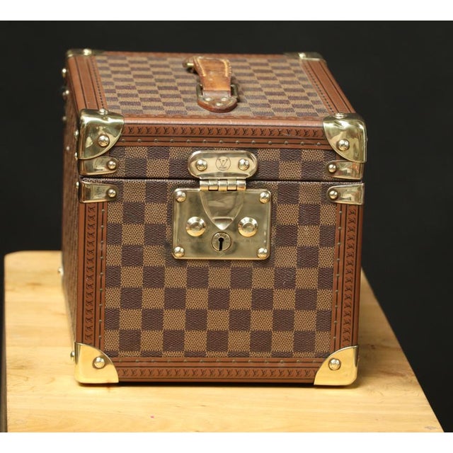 Damier Vanity Case from Louis Vuitton, 1950s For Sale - Image 13 of 13