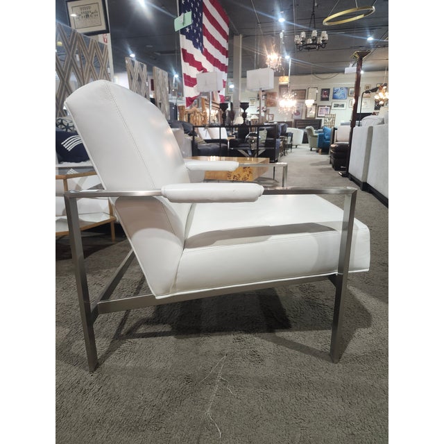 Contemporary Thayer Coggin X Milo Baughman Lounge Chair For Sale - Image 3 of 10