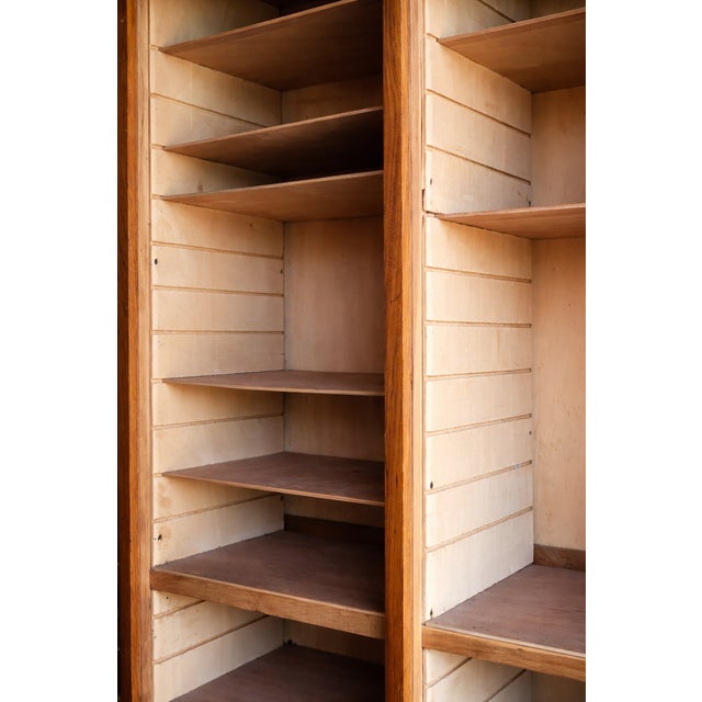 Wood Vintage Filing Cabinet, 1950s For Sale - Image 7 of 8