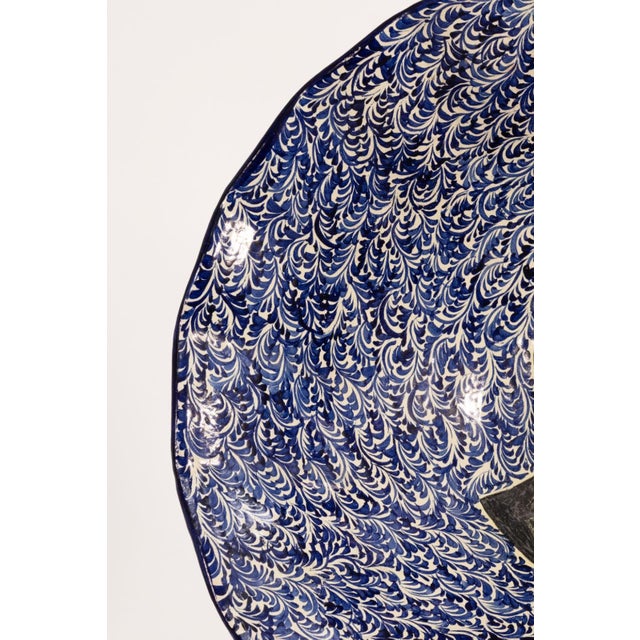 Oversized Don Miguel Costilla Father Junipero Portrait Bowl With Stand For Sale In Detroit - Image 6 of 7