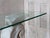 Antique Baroque Marble Console Table with Glass Top For Sale - Image 4 of 16