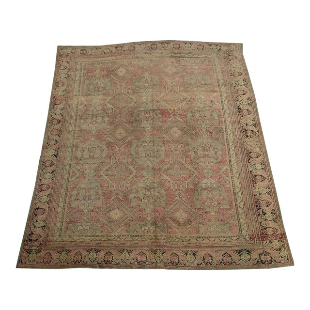 Antique Oushak Rug 15.9x12 For Sale