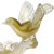 Mid 20th Century Vintage Barbini Murano White Olive Green Gold Flecks Italian Art Glass Birds Centerpiece Sculpture For Sale - Image 5 of 8