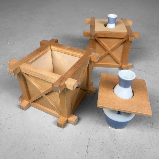 Japanese Shinto Sakaki Flower Stands in Kiso Hinoki Wood, 1970s, Set of 2 For Sale - Image 14 of 16