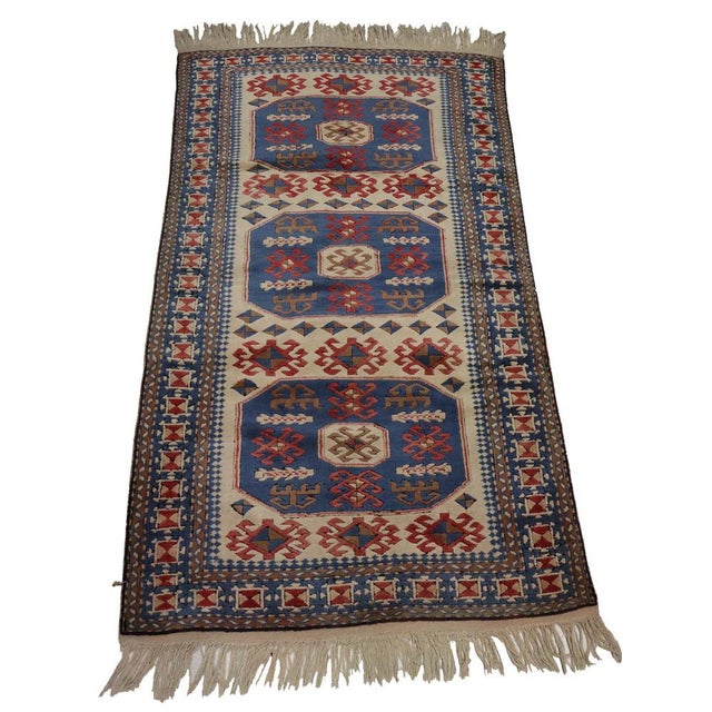 Vintage Turkish Hand Knotted Rug, 1950s For Sale - Image 18 of 18