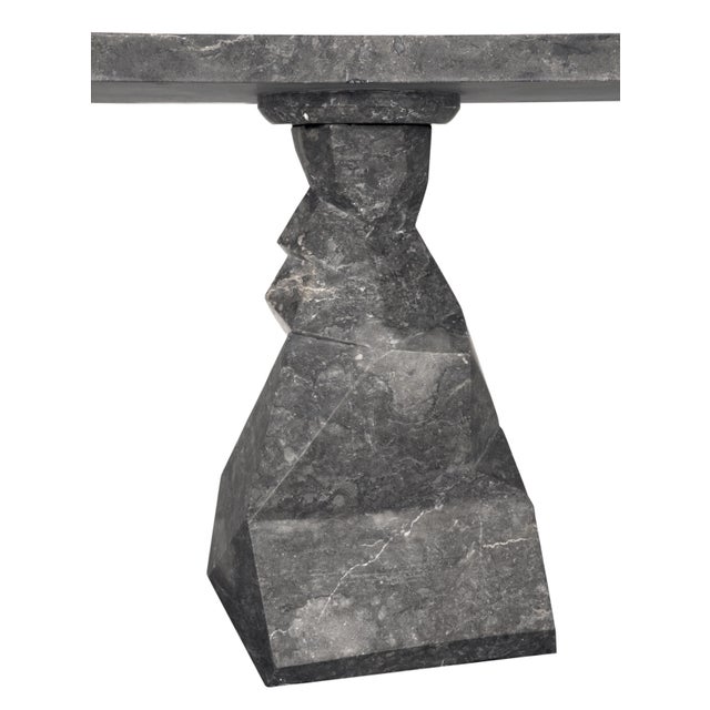 Stone NOIR Tilden Console, Black Marble For Sale - Image 7 of 10
