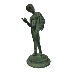 Early 1900s Vintage Bronze Statue Small Scale Sculpture