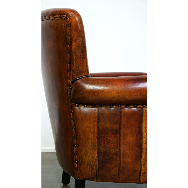 Club Chair in Sheepskin Leather For Sale - Image 10 of 12