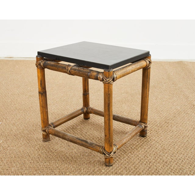 McGuire Organic Modern Rattan Nesting Drink Tables Chairish