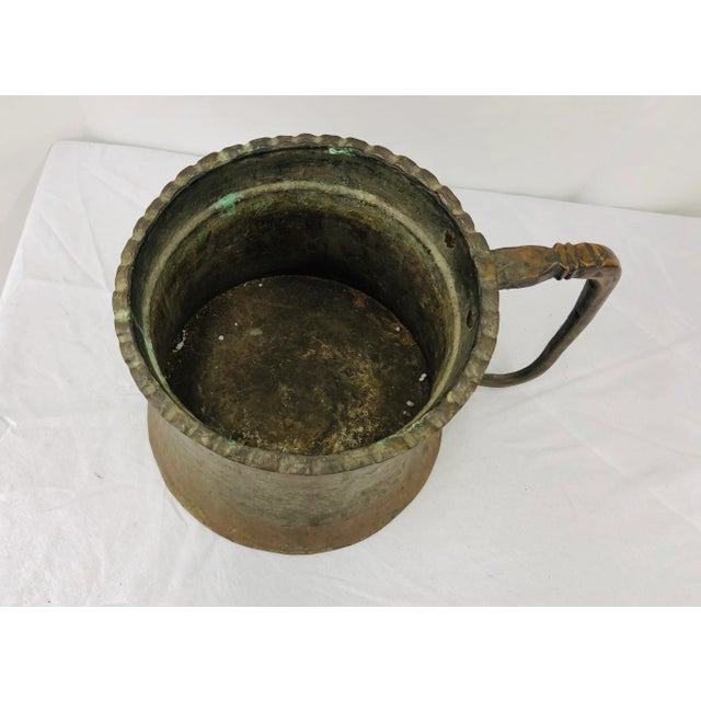 Antique Persian Hammered Copper Vessel For Sale In Raleigh - Image 6 of 13