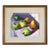 1957 Mid-Century Modern 'Green Apples & Golden Pears' Vintage Swedish Original Still Life Oil Painting, Framed For Sale