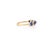 Blue Sapphire Bezel Set Band Stacking Ring in 14k Solid Yellow Gold Size 6.5 For Sale - Image 4 of 6