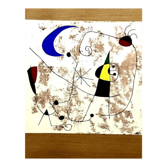 Joan Miro - Moon and Sun - Pochoir 1957 For Sale
