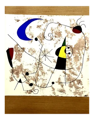 Joan Miro - Moon and Sun - Pochoir 1957