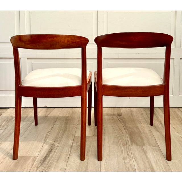Brown 1960s Mid-Century Modern Sculptural Wood Dining Chairs – Pair For Sale - Image 8 of 15
