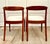 Brown 1960s Mid-Century Modern Sculptural Wood Dining Chairs – Pair For Sale - Image 8 of 15