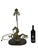 Metal Mid-20th Century Italian Cast Brass Hippocamp Table Lamp For Sale - Image 7 of 12