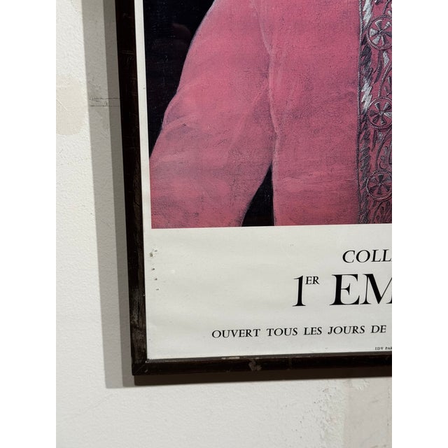 Late 20th Century Vintage French Musée Marmottan “Collections 1er Empire” Museum Poster, Framed For Sale - Image 5 of 6