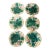 Six English Majolica Strawberry & Grapes Plates Wedgwood Circa 1920 For Sale
