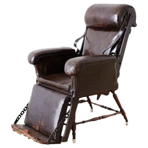 19th Century French Napoleon III Leather Reclining Armchair