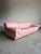 Postmodern Vintage Postmodern 1990’s Sculptural Pink Leather Sofa For Sale - Image 3 of 12