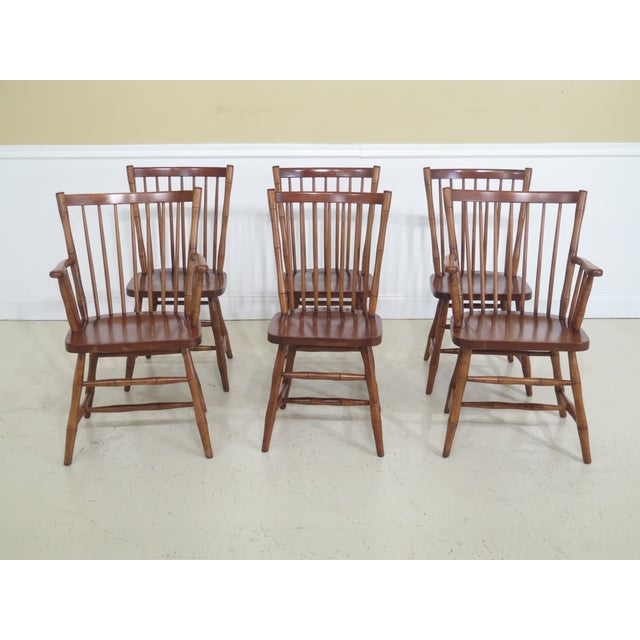 Set of 6 Stickley Windsor Style Dining Room Chairs Chairish