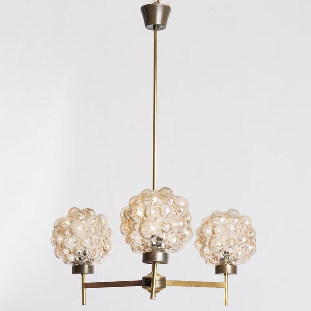 1960s Bubble Chandelier attributed to Helena Tynell for Glashütte Limburg, Germany, 1960 For Sale - Image 5 of 5