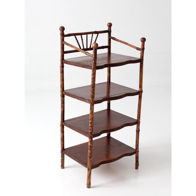 Antique Bamboo Etagere Shelf For Sale - Image 14 of 16