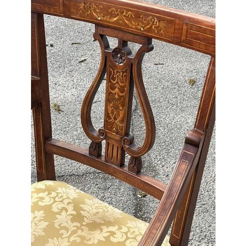 Antique Sheraton Mahogany Armchair For Sale - Image 11 of 14