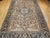 Vintage Persian Heriz Rug, Hand-Knotted Wool, Geometric Medallion Pattern,Tan & Navy, 9x13 For Sale - Image 10 of 18