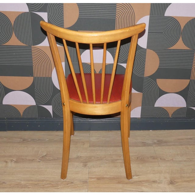 1950s Kitchen Chair in Acella Red Mottled, 1950s For Sale - Image 5 of 10